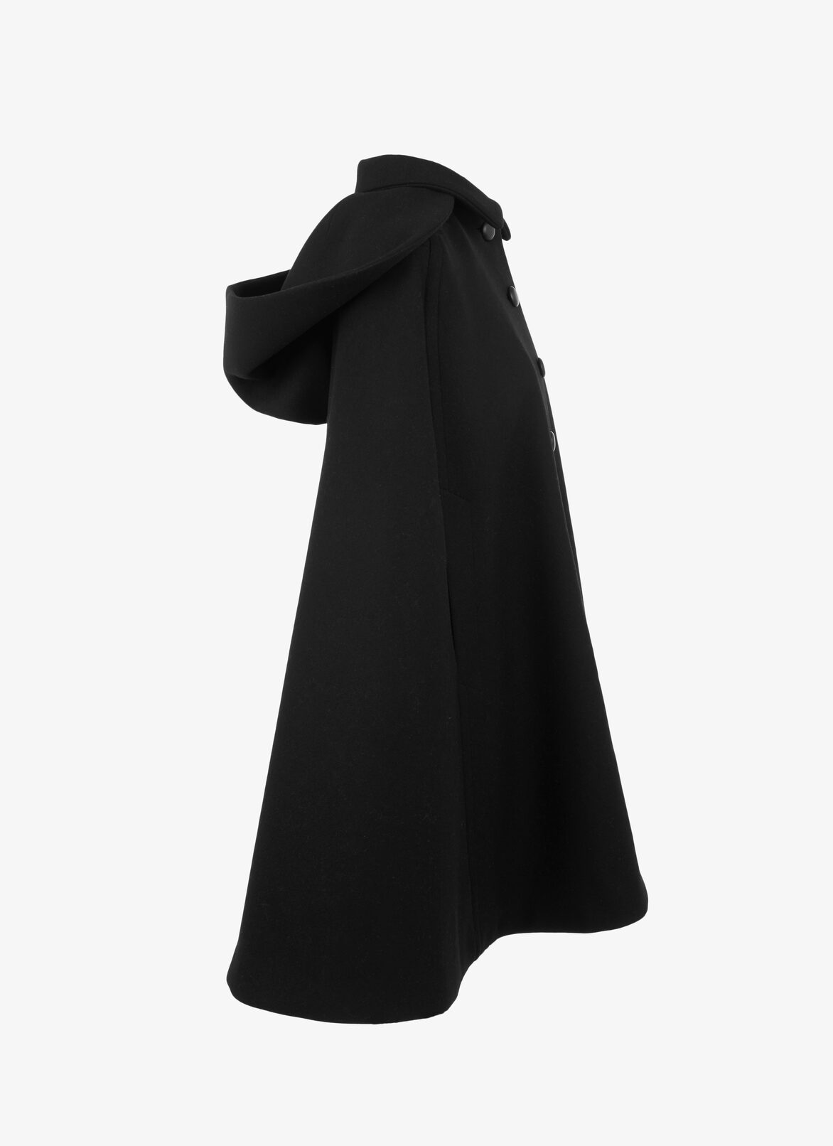 Hooded Cape ALAÏA BLACK HOODED CAPE